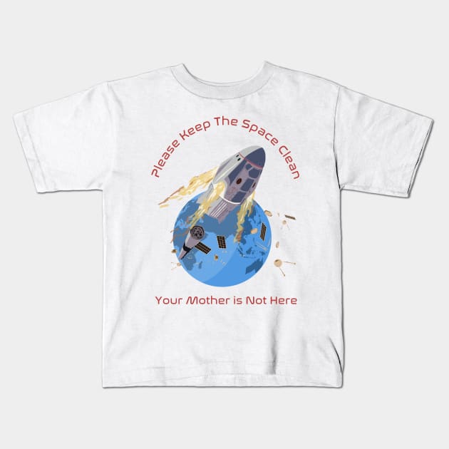 Space Trash - Bootleg Parody Kids T-Shirt by JoniGepp